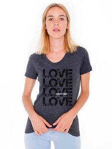 Junior Women's Scoop Neck Love T-shirt – Johnny Reid