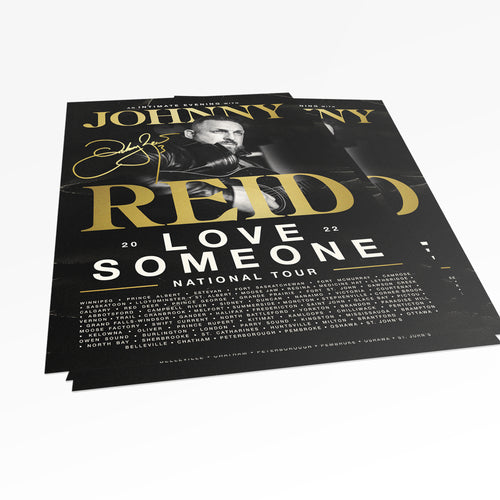 Love Someone Tour Poster with Gold Foil
